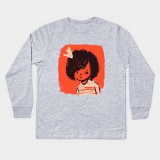 Girl in Red Kids Long Sleeve T-Shirt